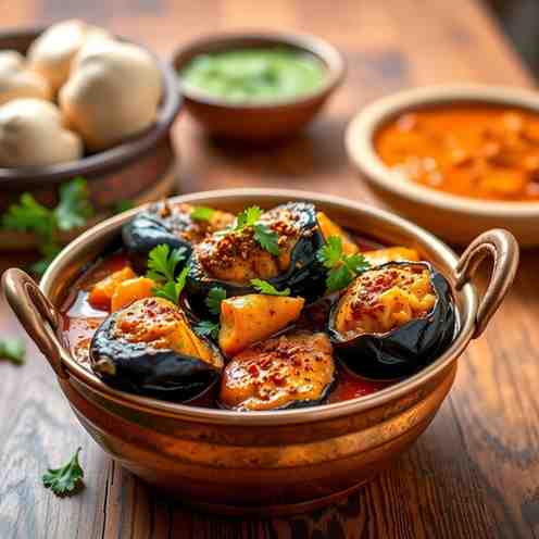 Bagara Baingan Recipe - Stuffed Eggplant Curry